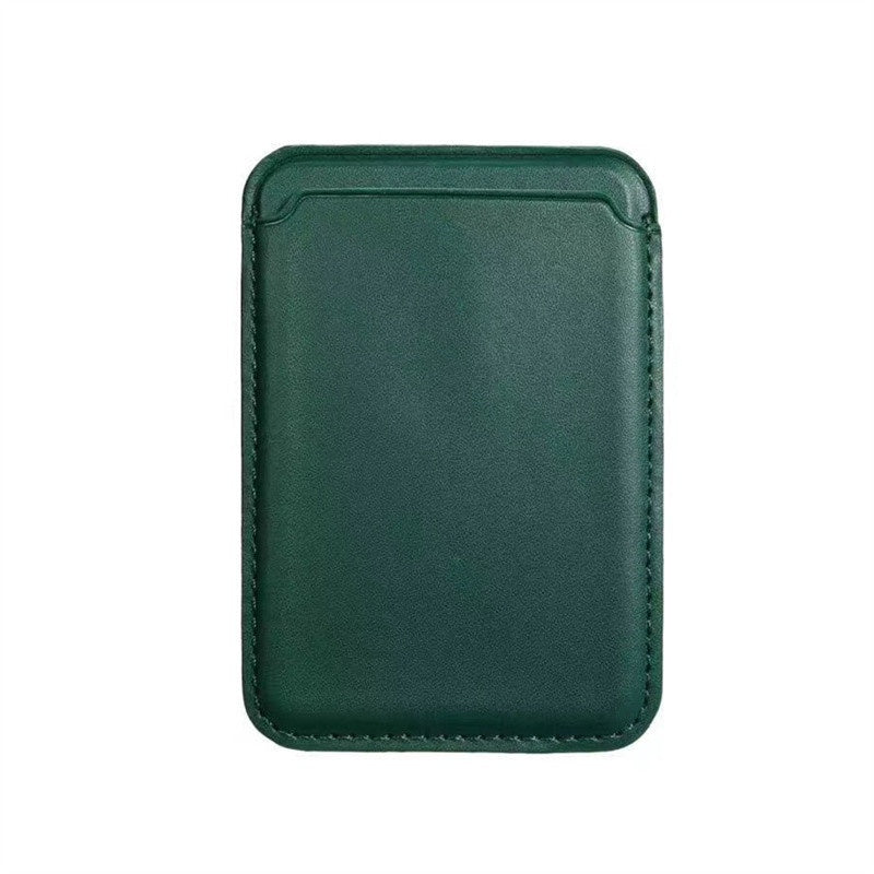 Foldova magnetic phone wallet in Forest Green — vegan leather card holder
