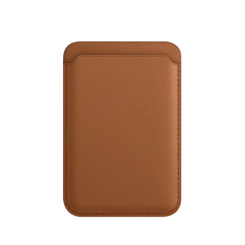 Foldova magnetic phone wallet in Desert Sand — vegan leather card holder